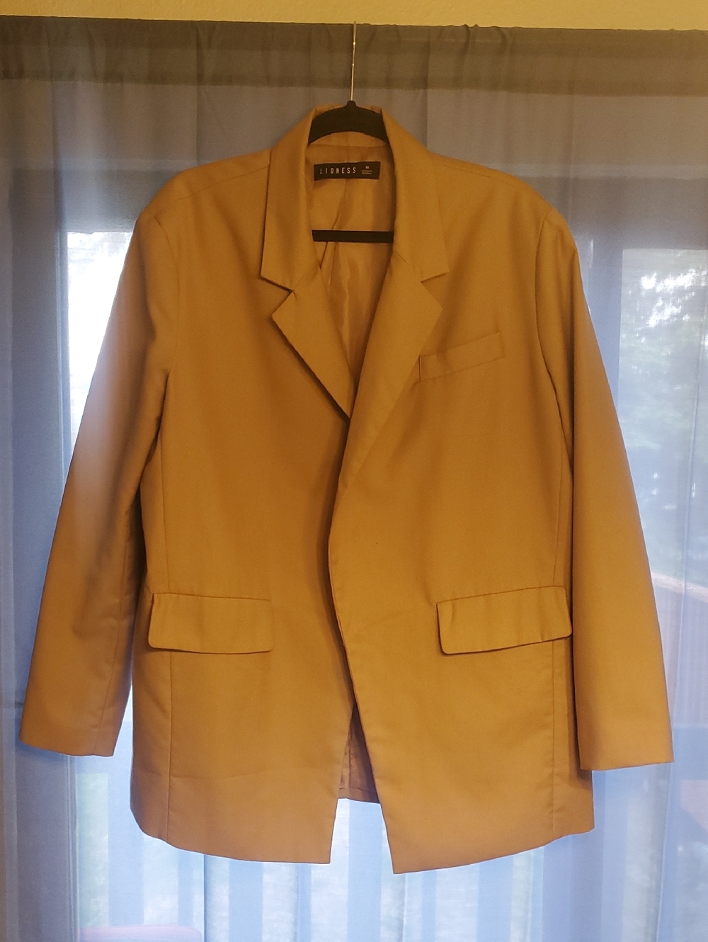 Lioness Camel Oversized Blazer Lined